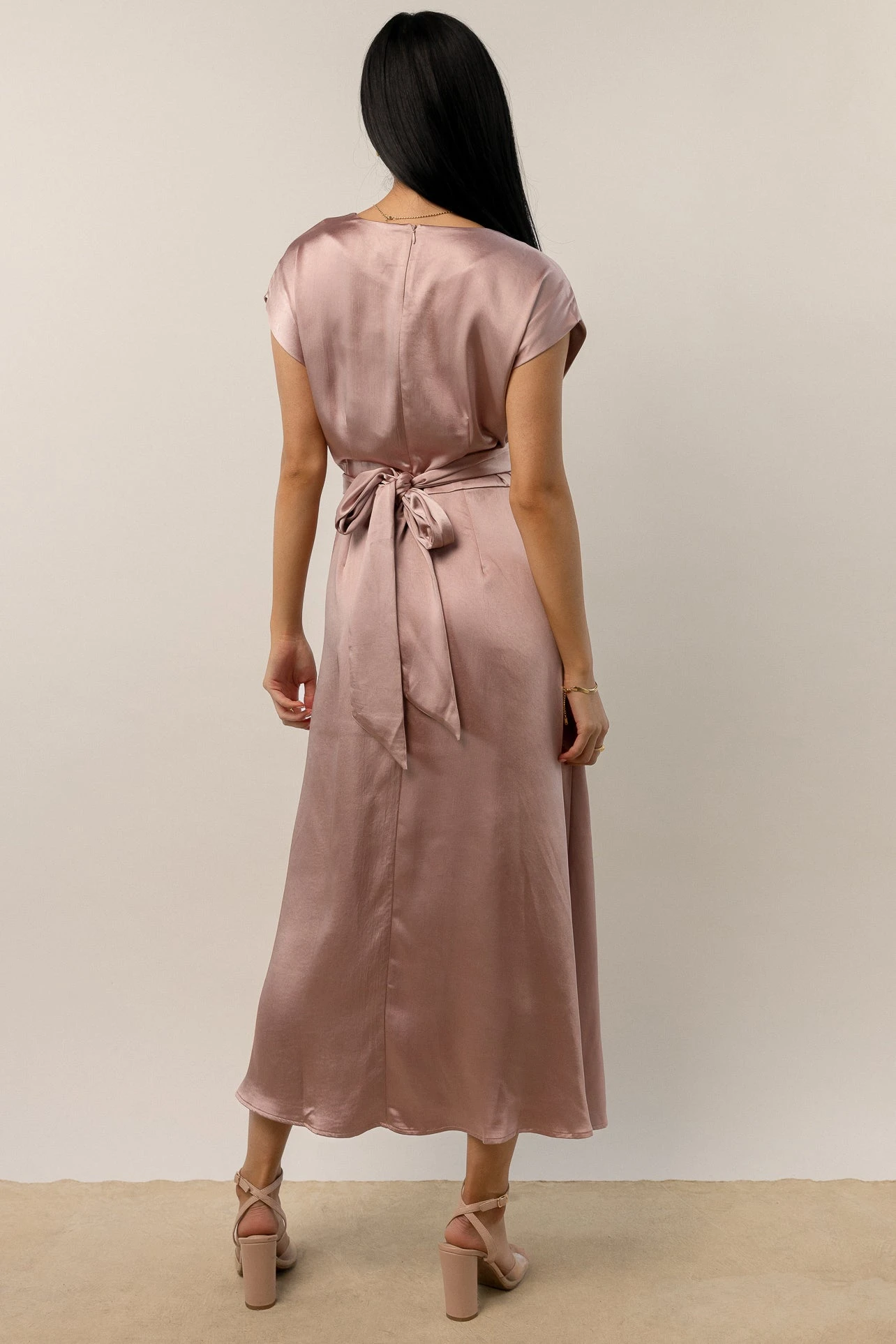 Rosalind Midi Dress In Mauve - Image 4