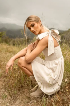 Oaklee Mini Dress In Oatmeal