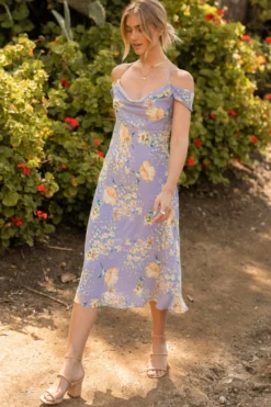 Lindsie Floral Midi Dress