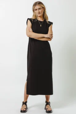 Lara Midi Dress In Black