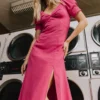 Halston Dress In Fuchsia