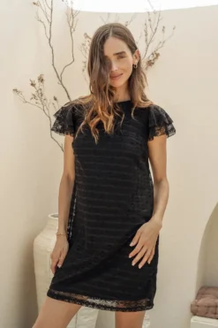Stormi Mini Dress In Black