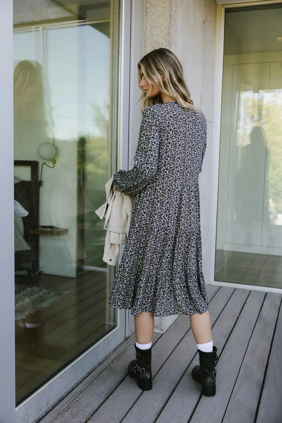 Verona Floral Midi Dress - Image 3