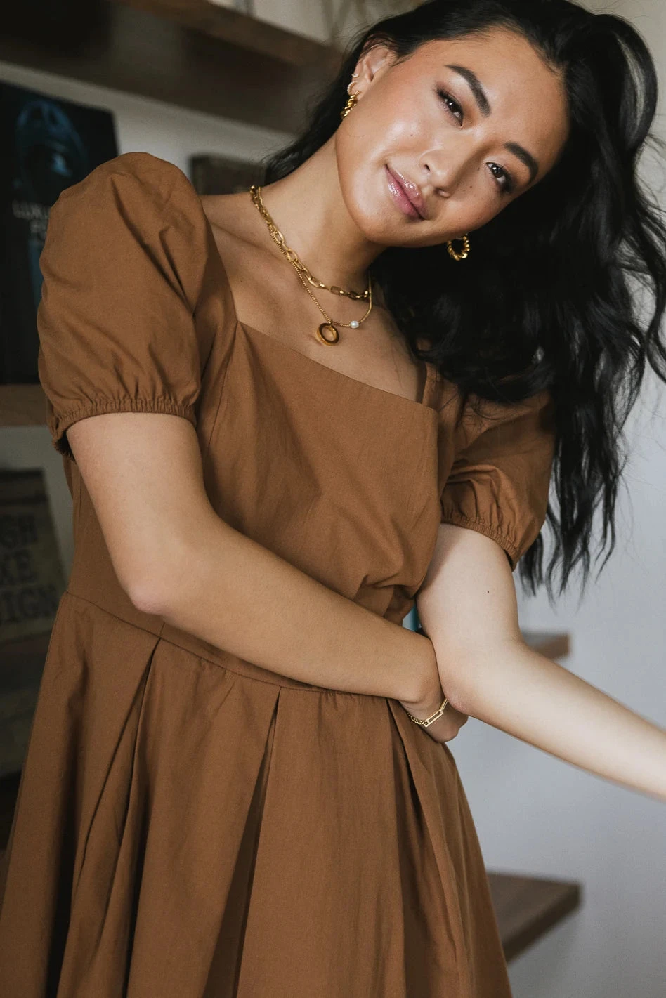 Florence Puff Sleeve Dress - FINAL SALE - Image 2