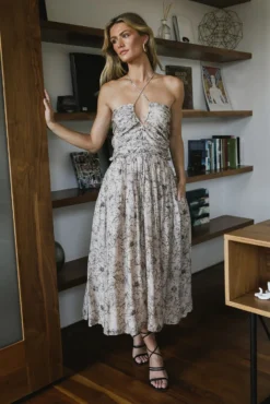 Clara Floral Midi Dress