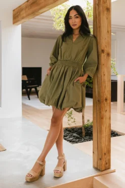 Alice Mini Dress In Olive