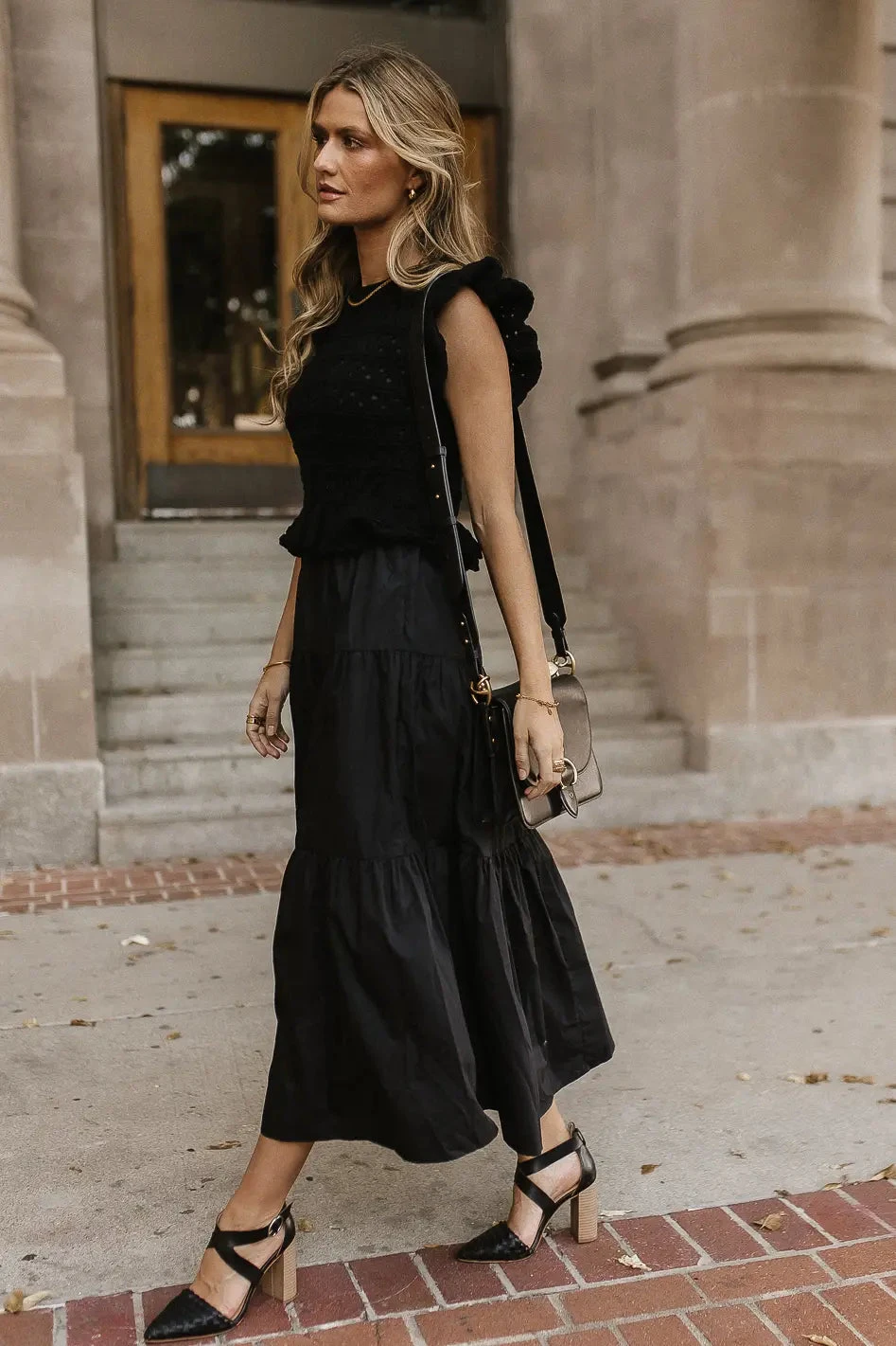 Carey Maxi Dress In Black - Image 5