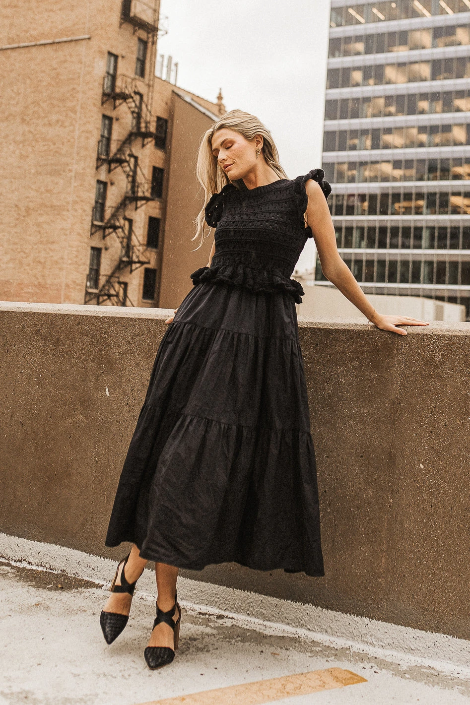 Carey Maxi Dress In Black - Image 2