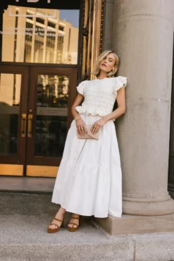 Carey Maxi Dress In Cream