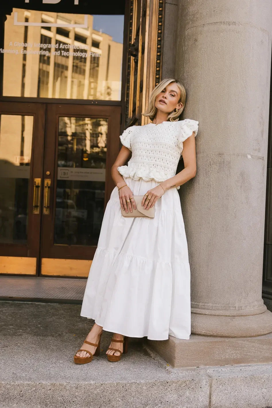 Carey Maxi Dress In Cream