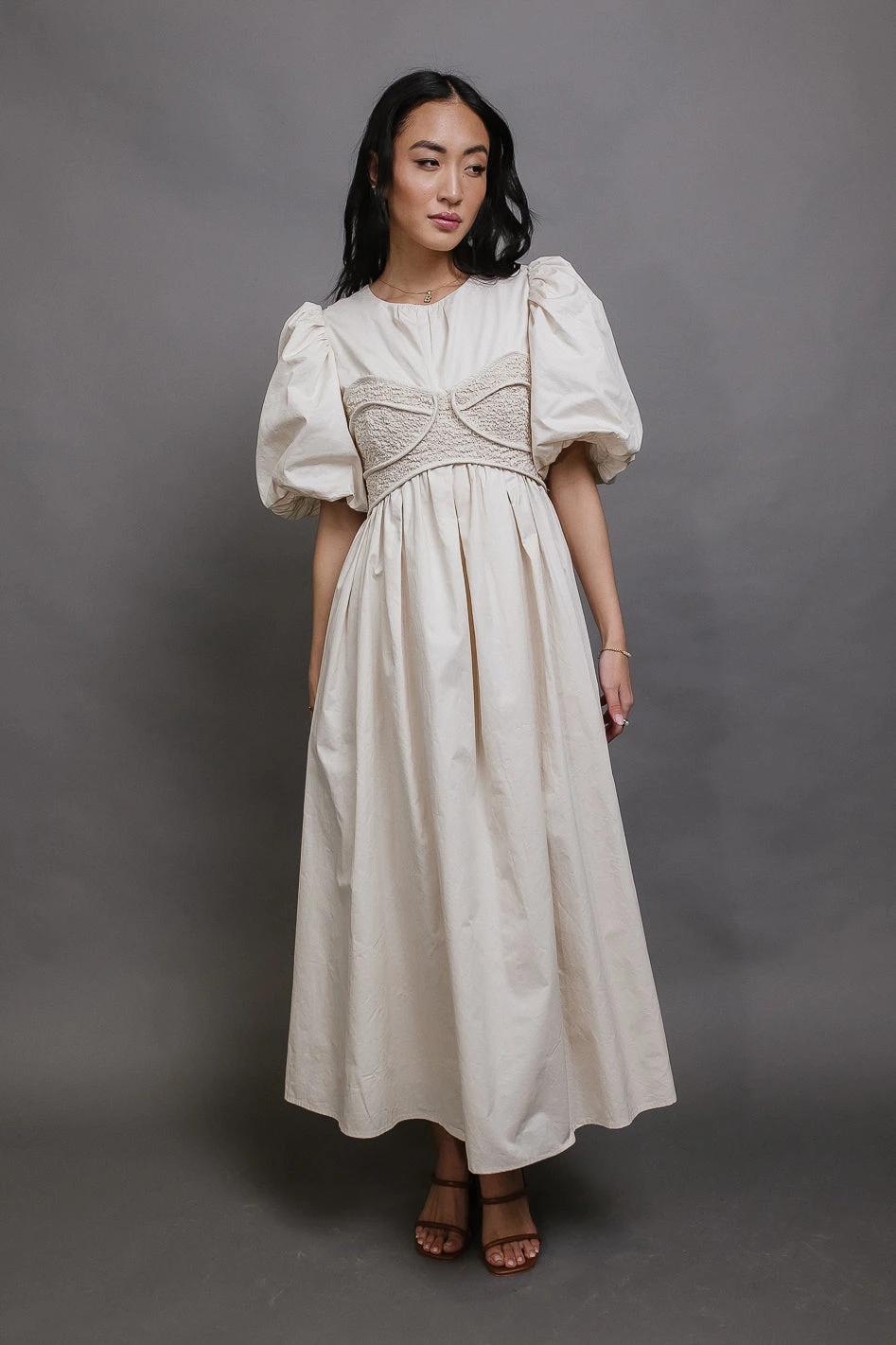 Claire Maxi Dress In Cream - Image 5