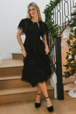 Amy Self Dot Mesh Dress