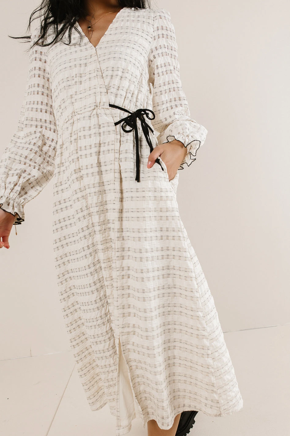 Kelly Textured Midi Dress - Image 4