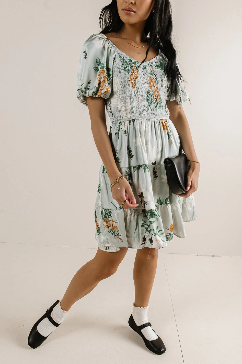 Mariko Smocked Floral Dress - Image 4