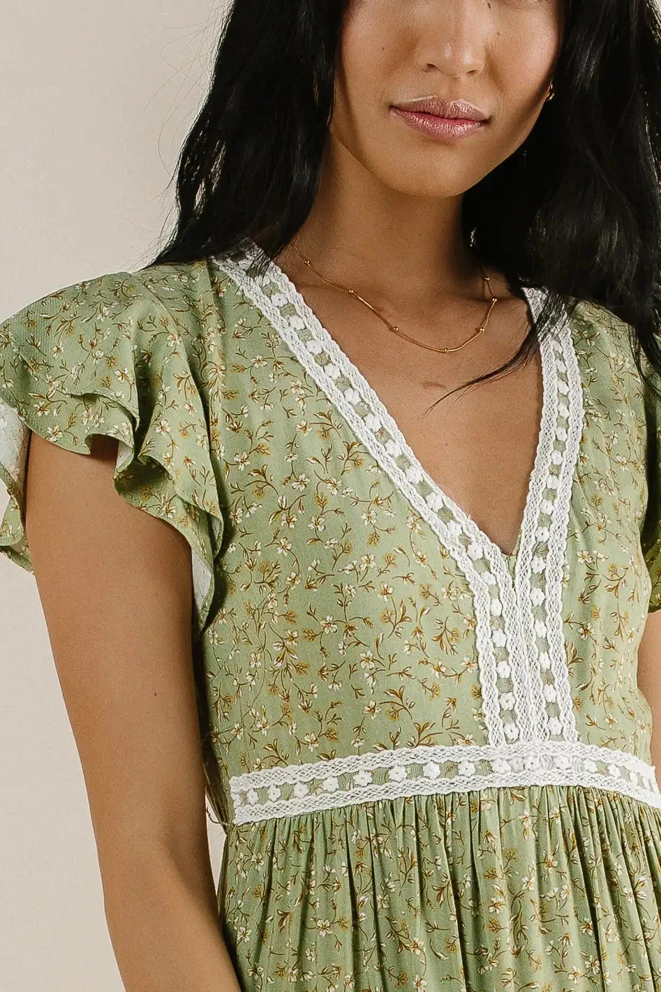 Isn't It Lovely Dress In Sage - Image 3