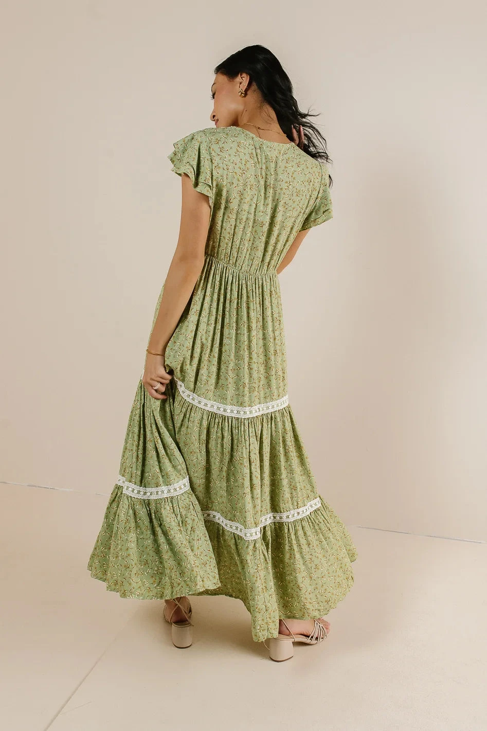 Isn't It Lovely Dress In Sage - Image 4