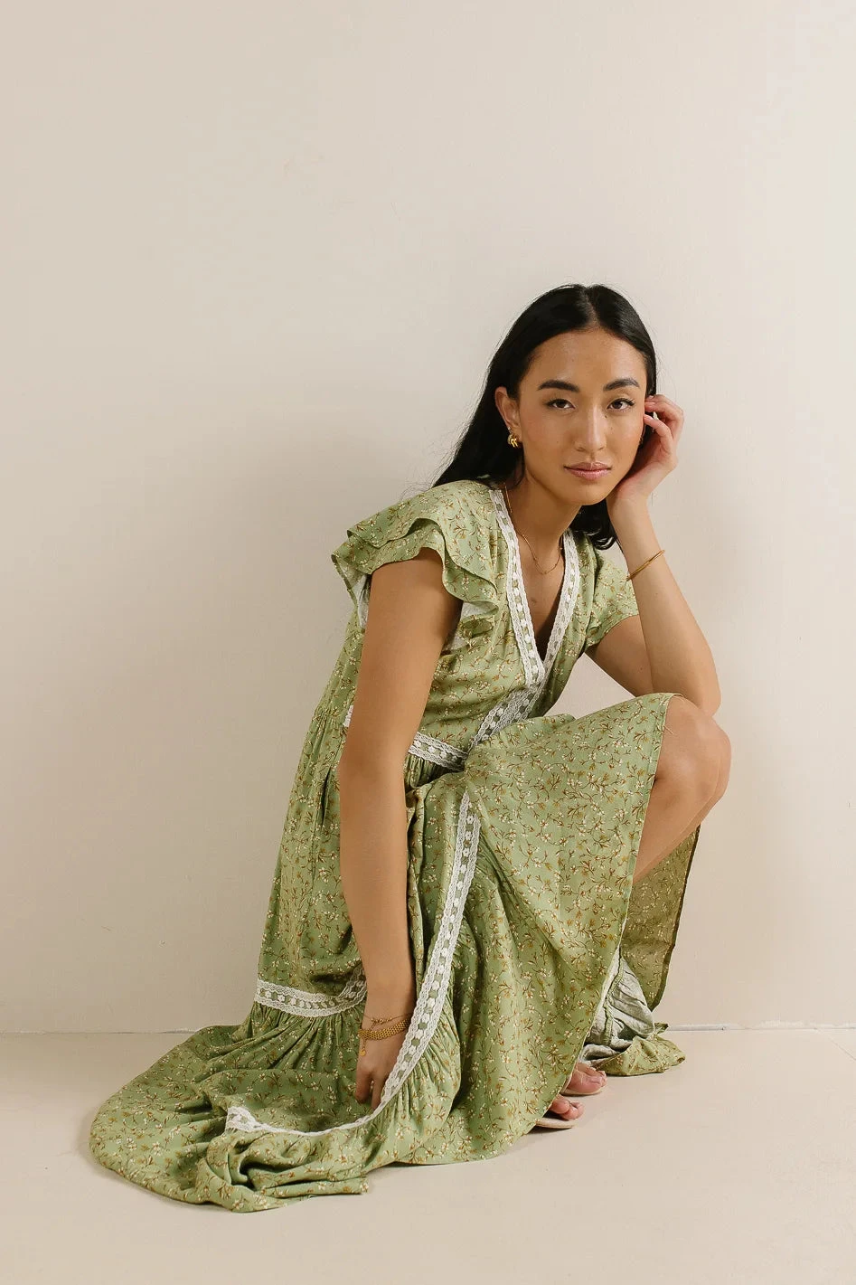 Isn't It Lovely Dress In Sage - Image 5