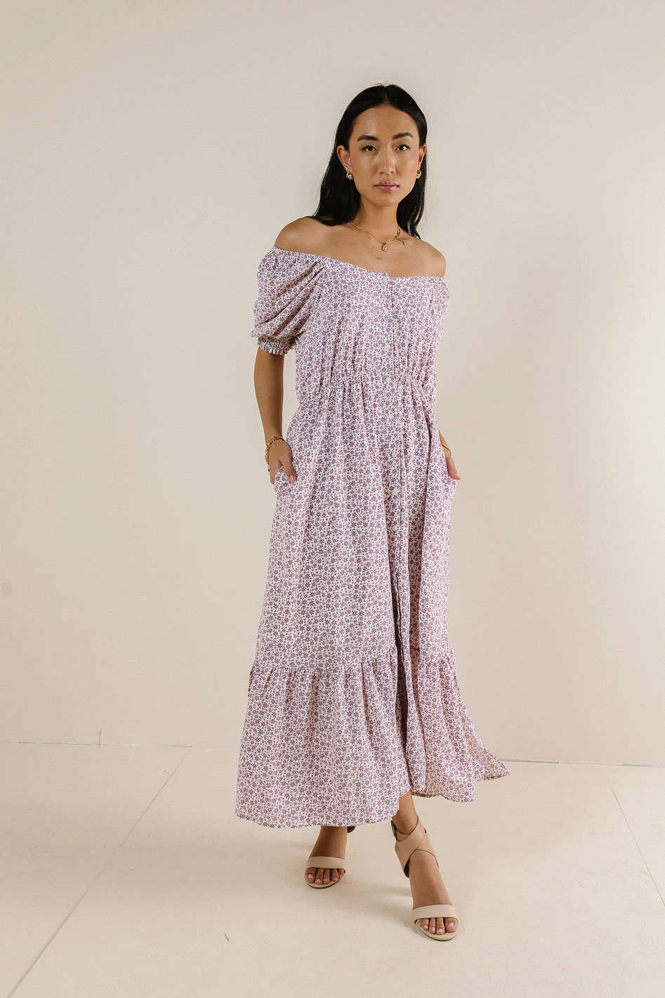 Isla Floral Button Up Dress - Image 2