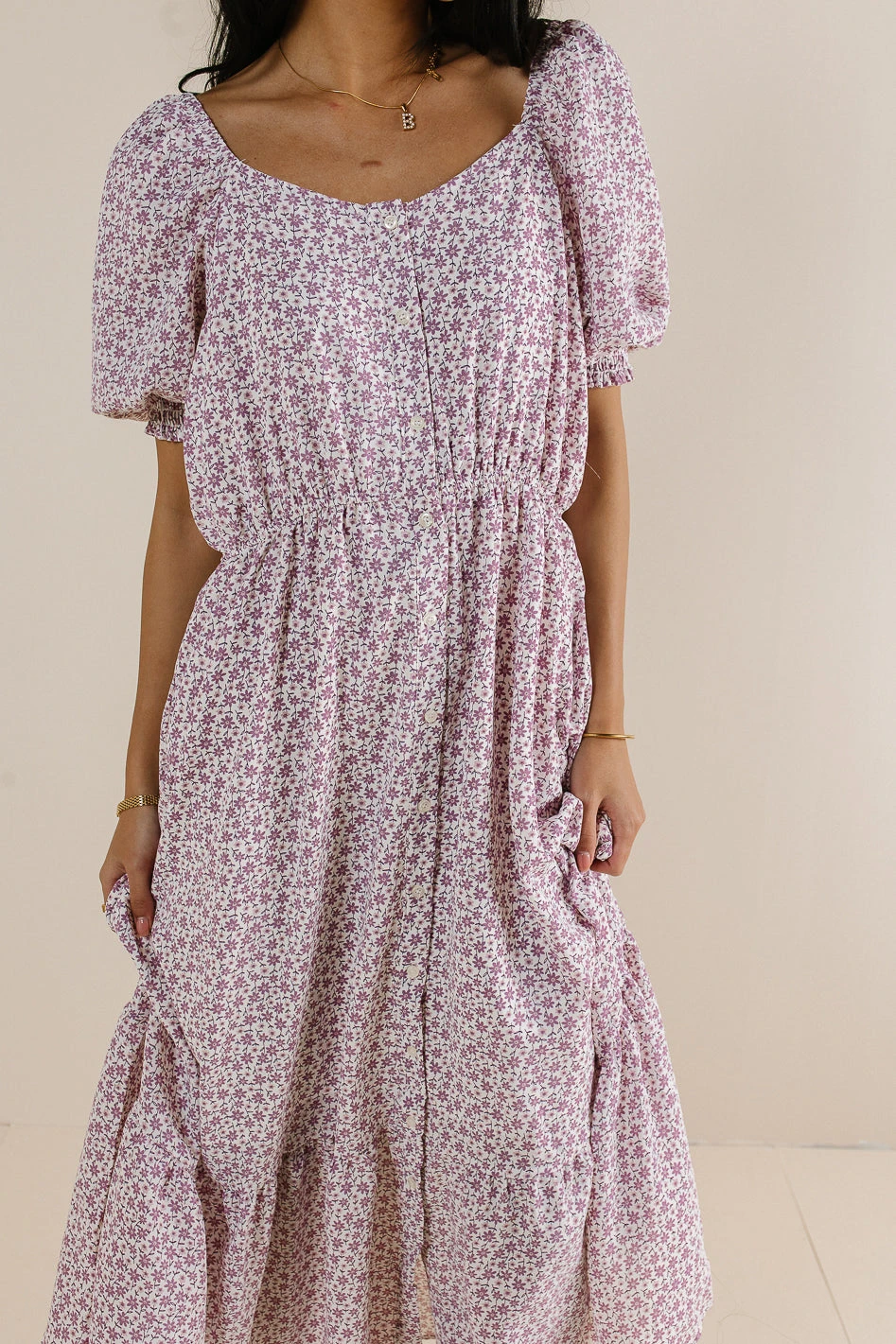 Isla Floral Button Up Dress - Image 4