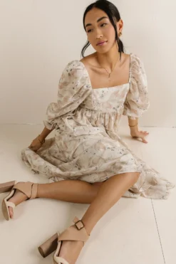 Chasing A Feeling Dress In Peach