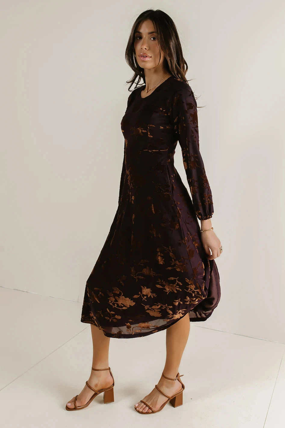 Jane Velvet Midi Dress - Image 5