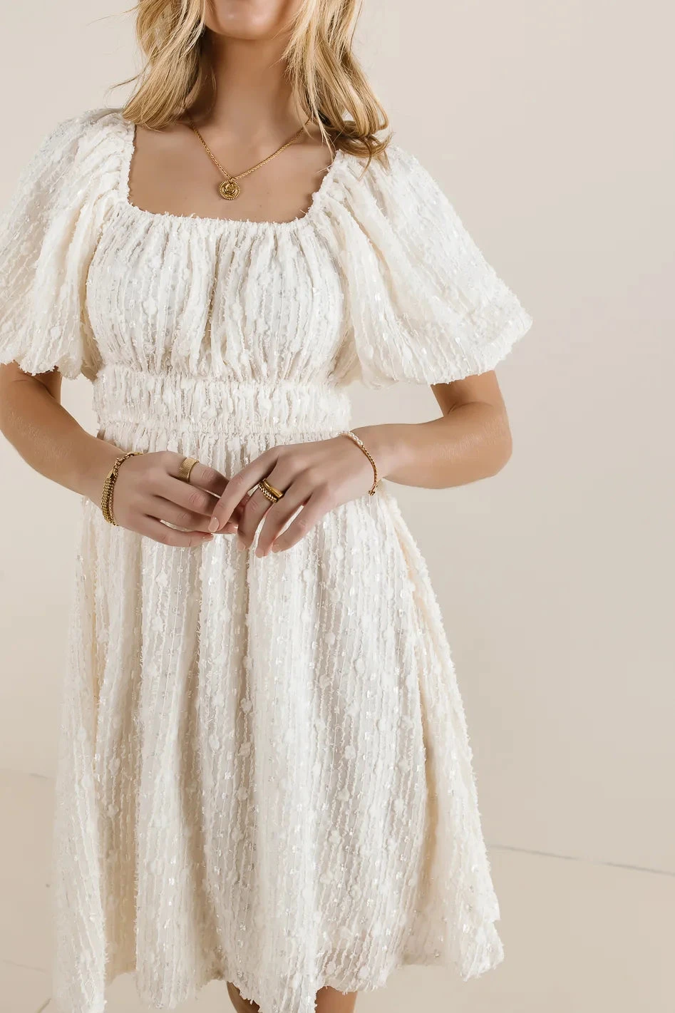 Aniston Textured Mini Dress