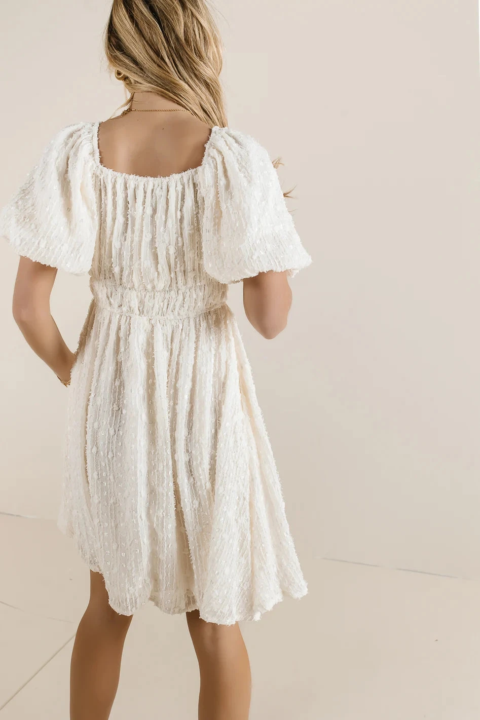 Aniston Textured Mini Dress - Image 4