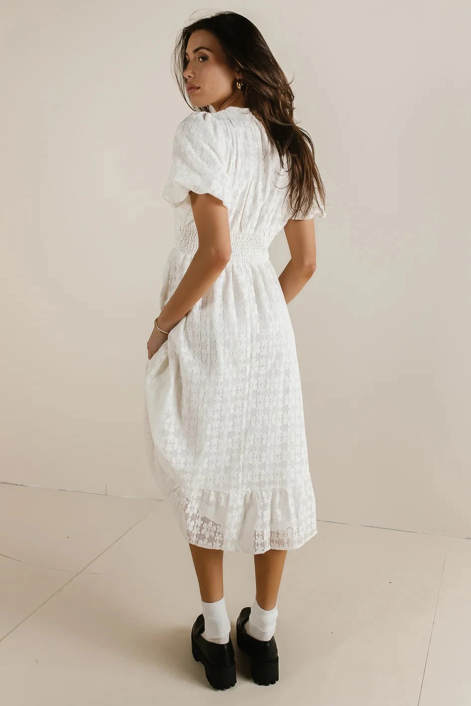 Kyomi Floral Lace Dress - Image 5