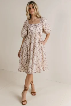 In The Fields Midi Dress In Lavender