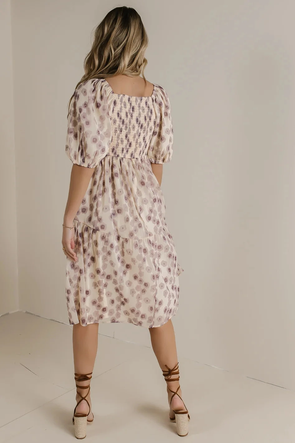 In The Fields Midi Dress In Lavender - Image 4