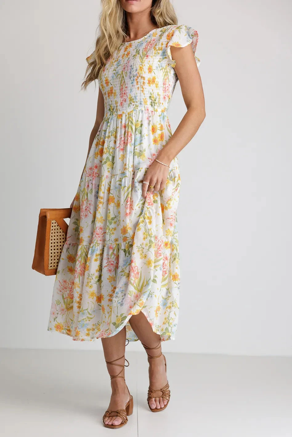 Here Comes The Sun Dress In Ivory - Image 5