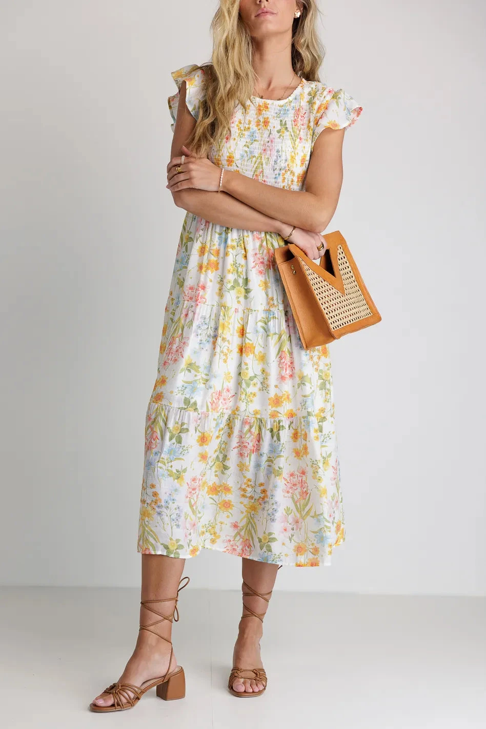 Here Comes The Sun Dress In Ivory - Image 2