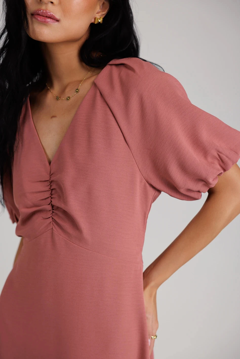 Maeve Midi Dress In Mauve - Image 3