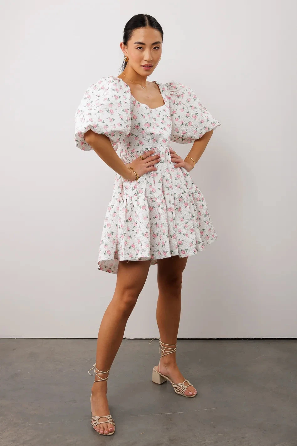 Magnolia Floral Babydoll Dress - Image 4