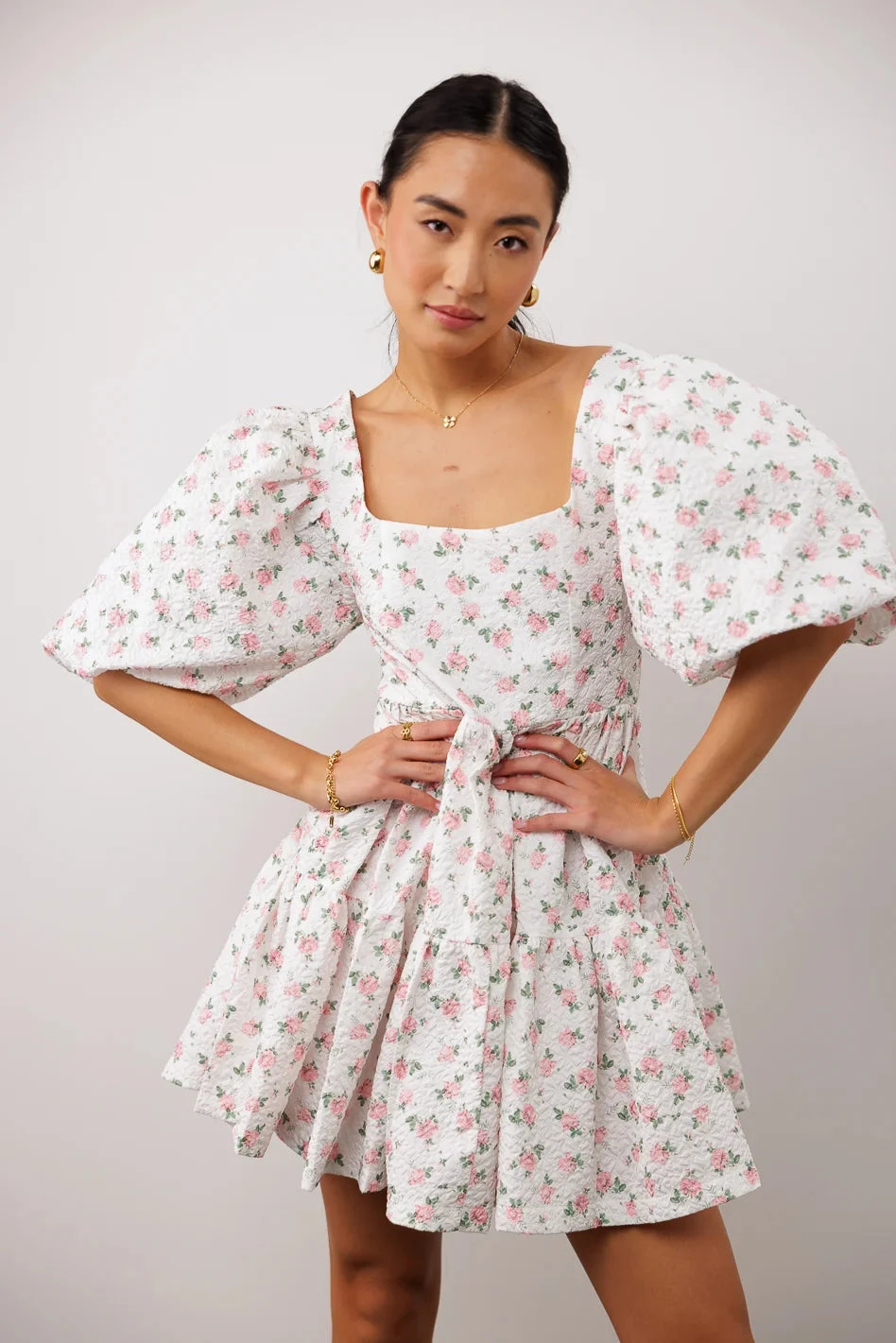 Magnolia Floral Babydoll Dress - Image 2
