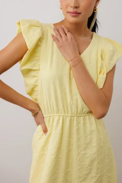 Judy Floral Textured Dress