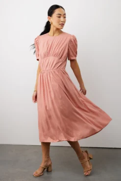 Cyrus Midi Dress In Pink