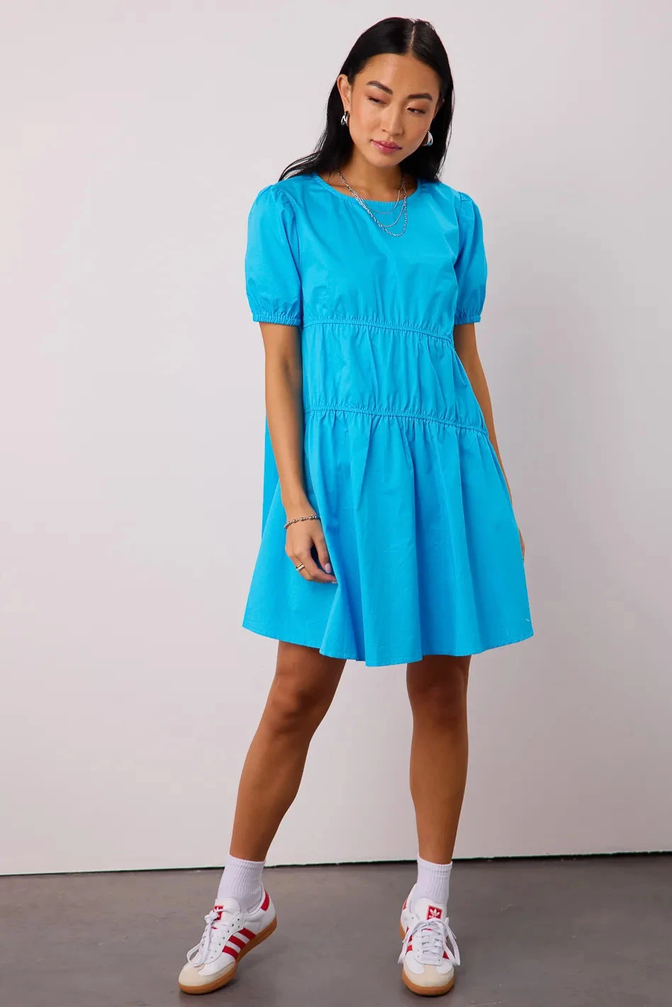 Royce Mini Dress In Blue - Image 4