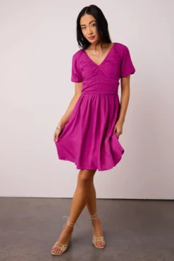 Yani Mini Dress In Magenta