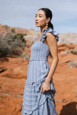 Ann Smocked Tiered Maxi Dress