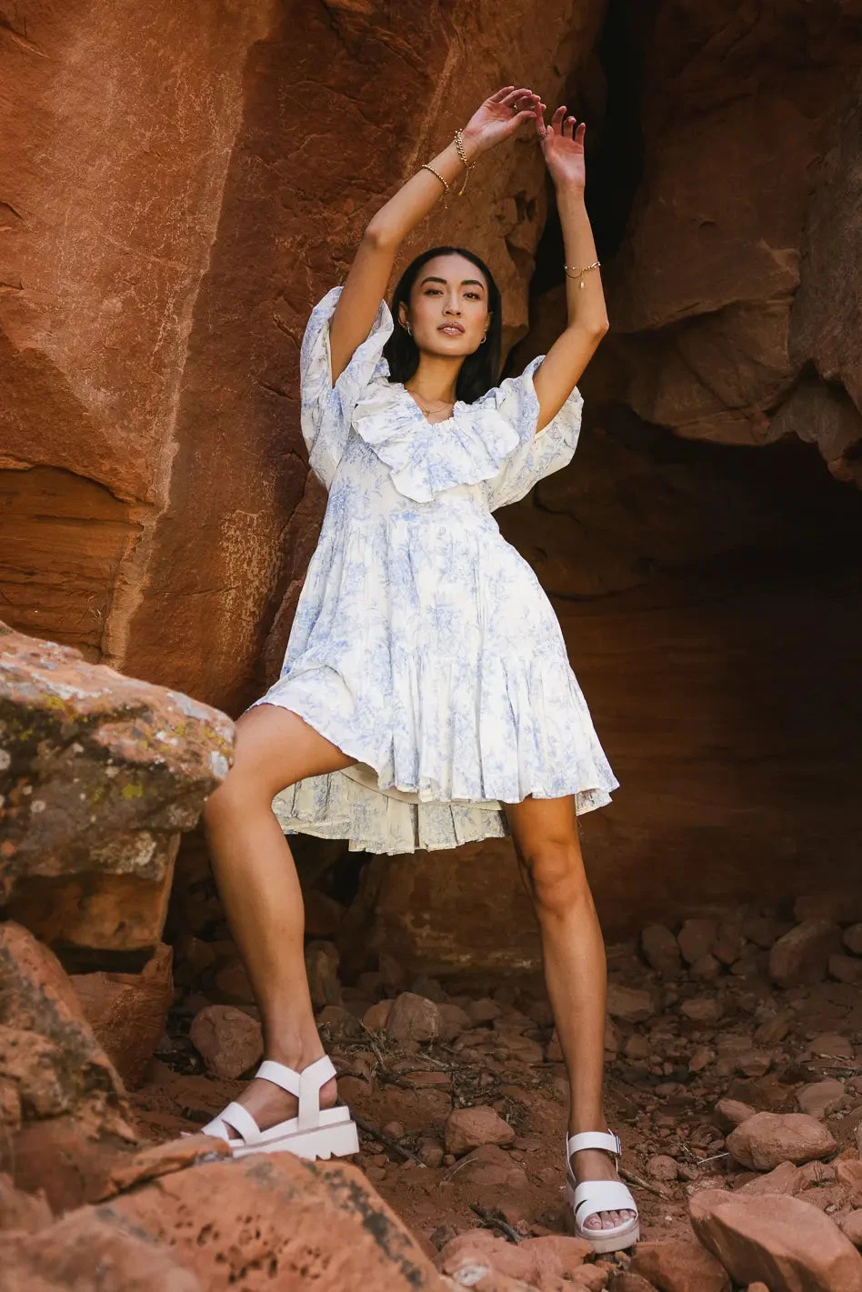 Nellie Floral Mini Dress - Image 5