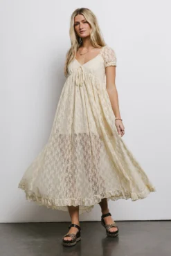 Bailey Lace Dress In Ivory