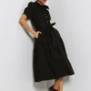 Britta Poplin Dress In Black