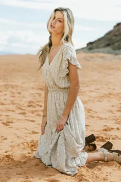 Lulle Printed Midi Dress