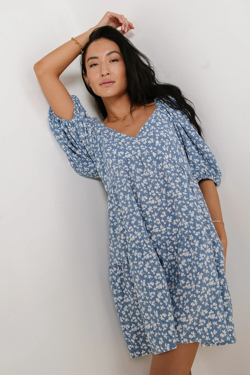 Irene Floral Mini Dress - Image 6