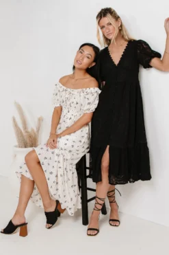 Rowan Lace Dress In Black