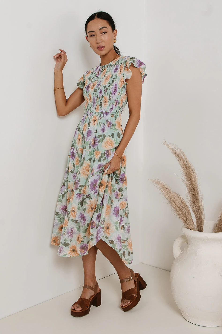 Here Comes The Sun Dress In Mint - Image 2