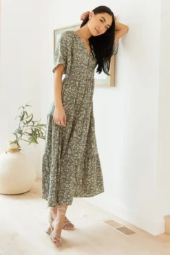 Belladona Floral Midi Dress