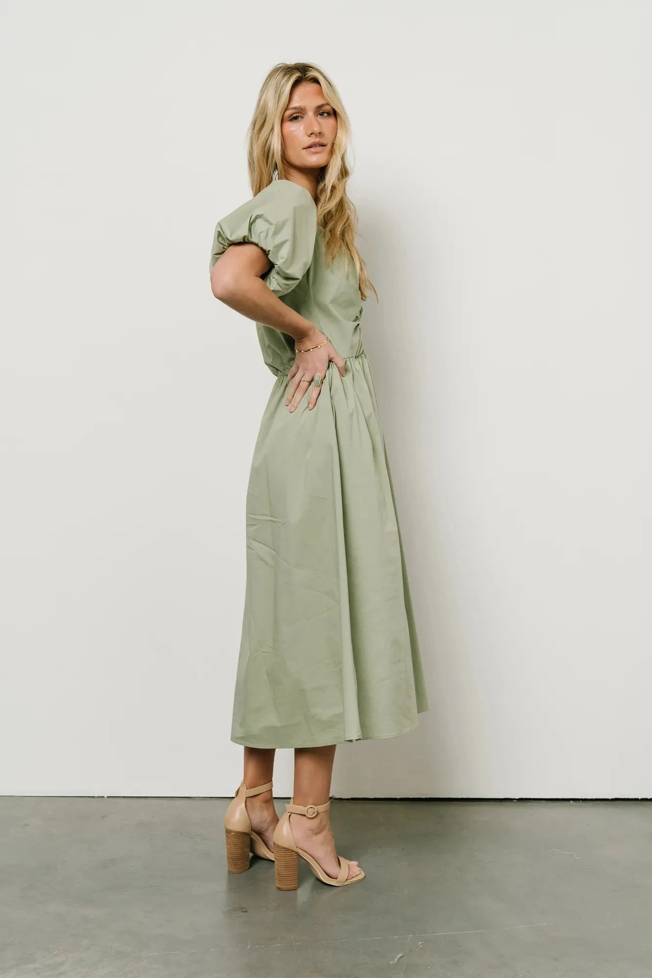 Kate V-Neck Midi Dress - Image 2