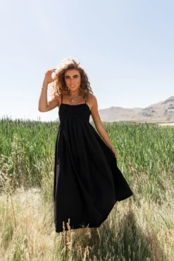 Sabine Midi Dress In Black